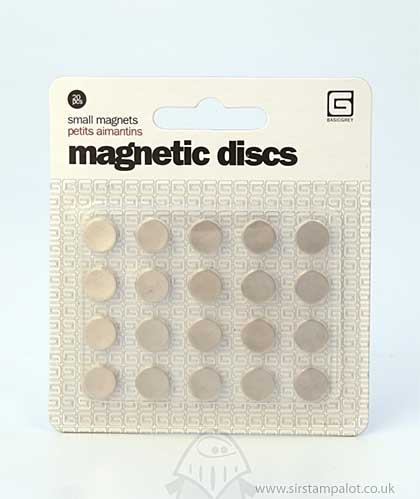 SO: Basic Grey - Small Magnets - Magnetic Discs (20 pk)