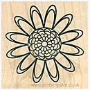 SO: Outline Rubber Stamps - Oval Posy Medium