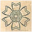 SO: Outline Rubber Stamps - Jagged Posy Medium