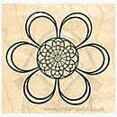 SO: Outline Rubber Stamps - Round Posy Medium