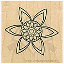 SO: Outline Rubber Stamps - Pointed Posy Medium