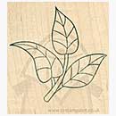 SO: Outline Rubber Stamps - Posy Leaf 2