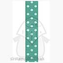 SO: Bo Bunny - Double Dot Ribbon - Aqua 3/8"