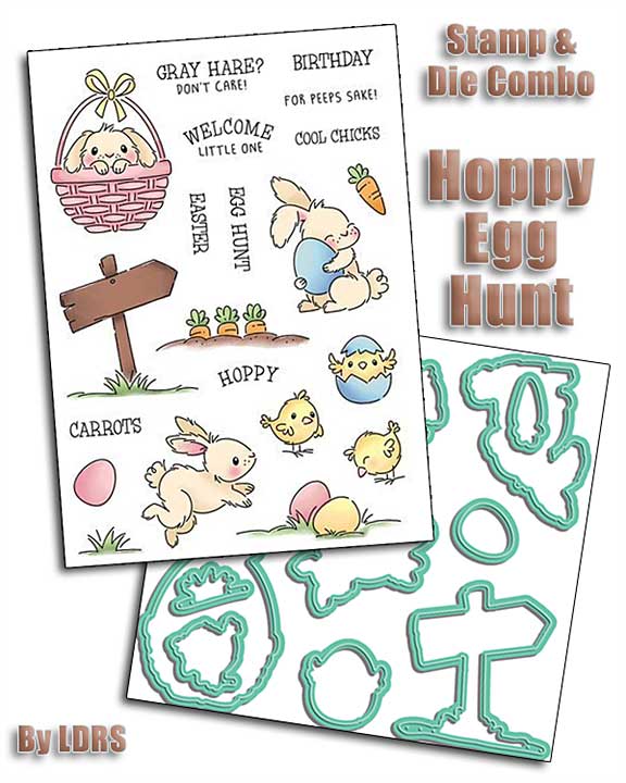 Hoppy Egg Hunt Stamp and Die Set