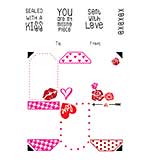 LDRS Creative Love Tag Stack 4x6 Inch Clear Stamps