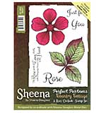 SO: Sheena Douglass Perfect Partners Country Cottage A6 Unmounted Rubber Stamp - A Rosy Outlook