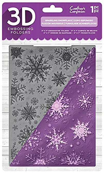SO: Crafter\'s Companion 3D Embossing Folder - Sparkling Snowflake (5x7)