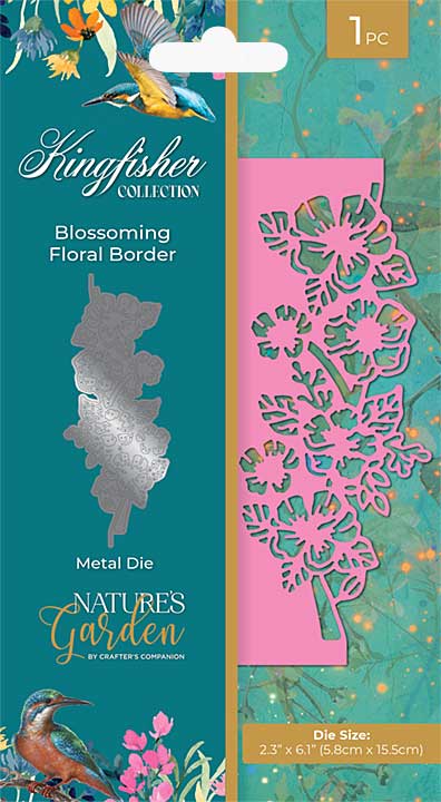 Crafters Companion Kingfisher Collection Metal Die Blossoming Floral Border (NG-KF-MD-BLFB)