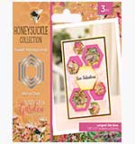 Crafters Companion Honeysuckle Metal Dies Sweet Honeycomb (NG-HS-MD-SWHC)