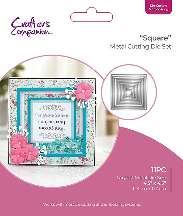 Crafters Companion Cutting And Embossing Die - Square Nesting