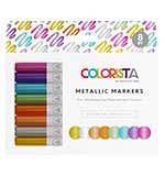 Spectrum Noir Colorista Metallic Marker 8Pkg - Essential Metallics