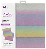 Crafter's Companion Card Pad 12X12 - Ombre Glitter