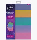 Crafters Companion Cosmic Collection A4 Ombre Glitter Card Pack