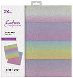 Crafter's Companion Card Pad 6X6 - Ombre Glitter