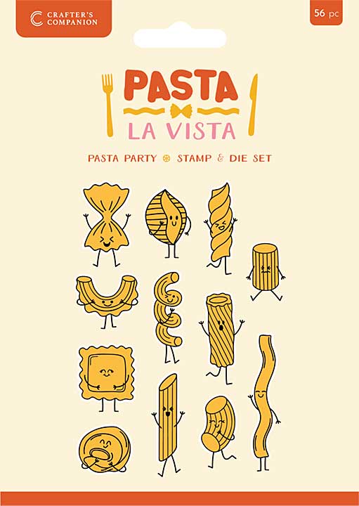 Crafters Companion Pasta La Vista Stamp and Die Pasta Party (CC-PLV-STD-PAPA)