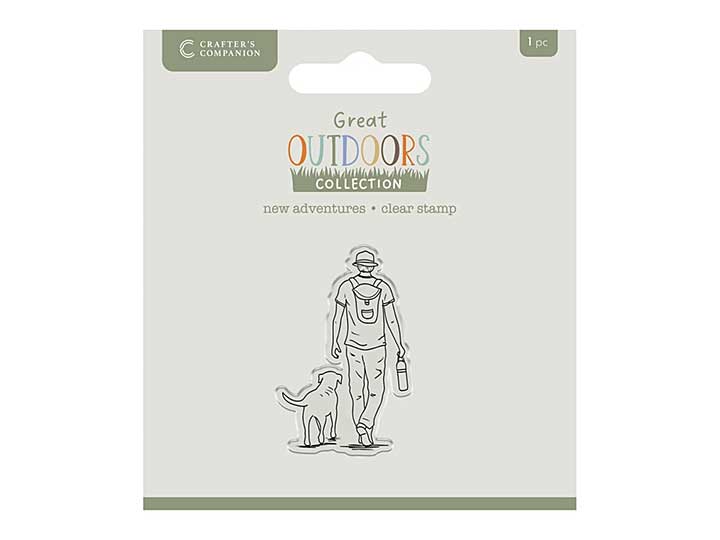 Crafters Companion The Great Outdoors Clear Acrylic Stamp Set New Adventures