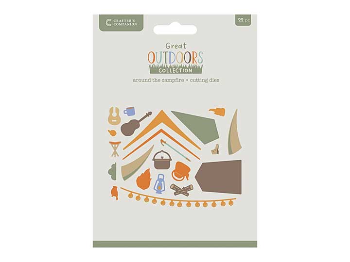 Crafters Companion The Great Outdoors Metal Die Set Around the Campfire