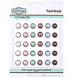 Hobby House Pearl Brads - Vintage Mix large brads (12mm)