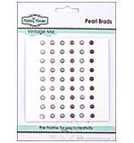 SO: Hobby House Pearl Brads - Vintage Mix small brads (5.5mm)