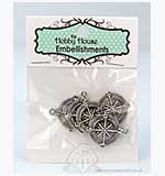 SO: Hobby House Charms - Compass - Silver
