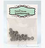 SO: Hobby House Charms - Starburst Spacers - Silver
