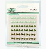 SO: Hobby House Self-Adhesive Pearls - Green to Go (5mm)