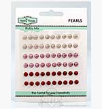 SO: Hobby House Self-Adhesive Pearls - Ruby Mix (5mm)