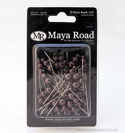 SO: Maya Road Vintage Pearl Pins - Dark Brown
