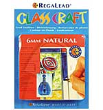 Glass Craft Natural Lead Tape - Sticky oval