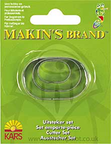 SO: Makin\'s Clay Cutters Set of 3 - Ovals