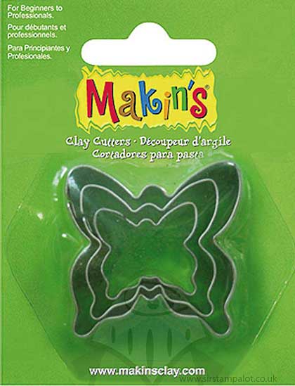 SO: Makin\'s Clay Cutters Set of 3 - Butterfly Butterflies