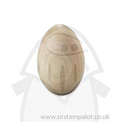 SO: FSC Beechwood Wooden Egg 3.5cm x 5cm with 3mm hole pol