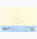 SO: Craft UK Ltd 5x7 inch Cards and Envelopes - Ivory (50)