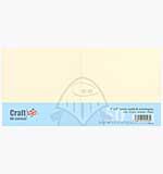 Craft UK Ltd 6x6 inch Cards and Envelopes - Ivory (50)