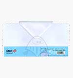 SO: Craft UK Ltd 6x6 inch Scalloped Cards and Envelopes - White (50)
