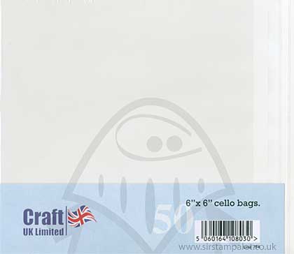 SO: Craft UK Ltd - 6x6 inch Cello Display Bags (50)