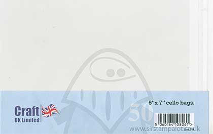 SO: Craft UK Ltd - 5x7 inch Display Cello Bags (50)