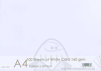 SO: Craft UK Ltd A4 Sheets 160gsm Card - White (100)