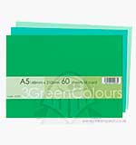 SO: Craft UK Ltd A5 Sheets Card - 3 Green Colours (60)