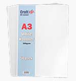 A3 White Hammer Card 300 GSM (50 Sheets)