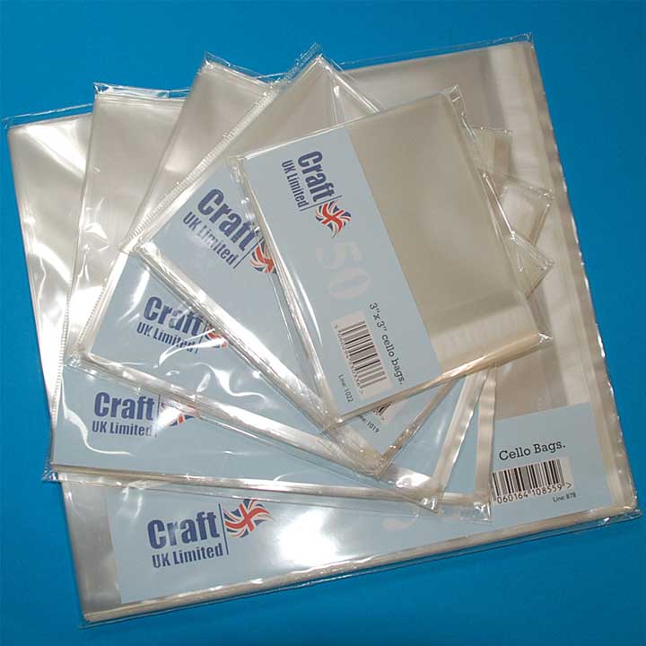 Craft UK Cello Bags 5x5 Inch