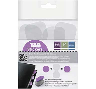 Tab Stickers 12pk - Circle, 1.5