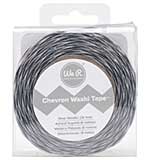 We R Chevron Metallic Washi Tape 1X26 - Silver