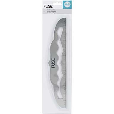 SO: Fuse Straight and Decorative Edge 12 inch Metal Ruler