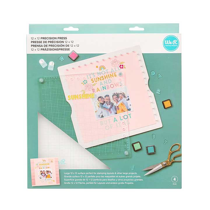 We R Makers Precision Press 12x12 Inch with Easy Lift Magnets
