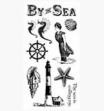 Graphic 45 Hampton Art Cling Stamp Set - By the Sea #1