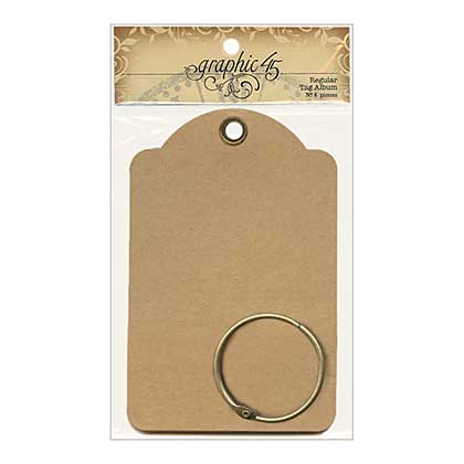 Staples Regular Tag Album 5.75x3.875 - Kraft