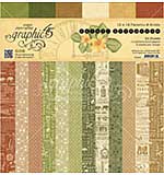 SO: Graphic 45 Double-Sided Paper Pad 12x12 24pk - Safari Adventure, Prints and Solids