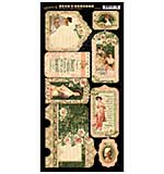 Portrait of a Lady Cardstock Die-Cuts 6X12 Sheets 2pk - Tags and Pockets