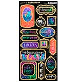 Graphic 45 Kaleidoscope Chipboard Die-Cuts 6x12 Sheet - Decorative and Journaling